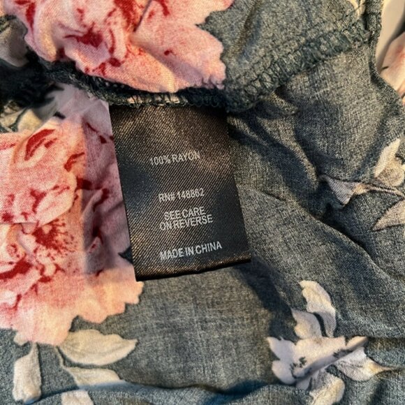 Torrid floral peplum top 2 Emma babydoll long sleeve button down plus size - Picture 6 of 7